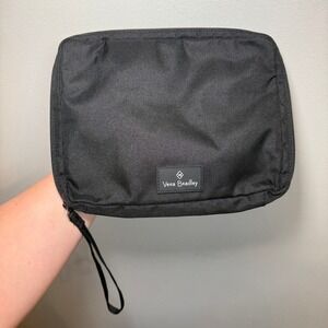 Vera Bradley Black Performance Twill Baby Travel Organizer Floral Pouch Wristlet